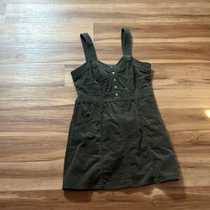 Olive Green Sleeveless Dress